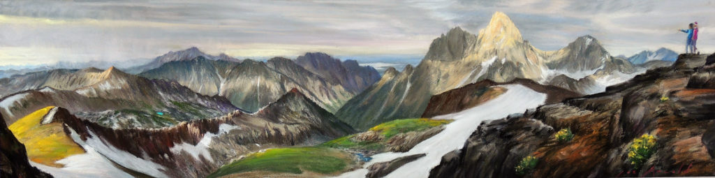 pastel on paper, 14 x 52 inches, $5200.